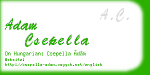 adam csepella business card